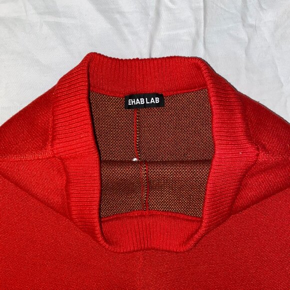 Women's Red Sweatpants with Black and Yellow Flame Design - Rehab Lab - Picture 4 of 5